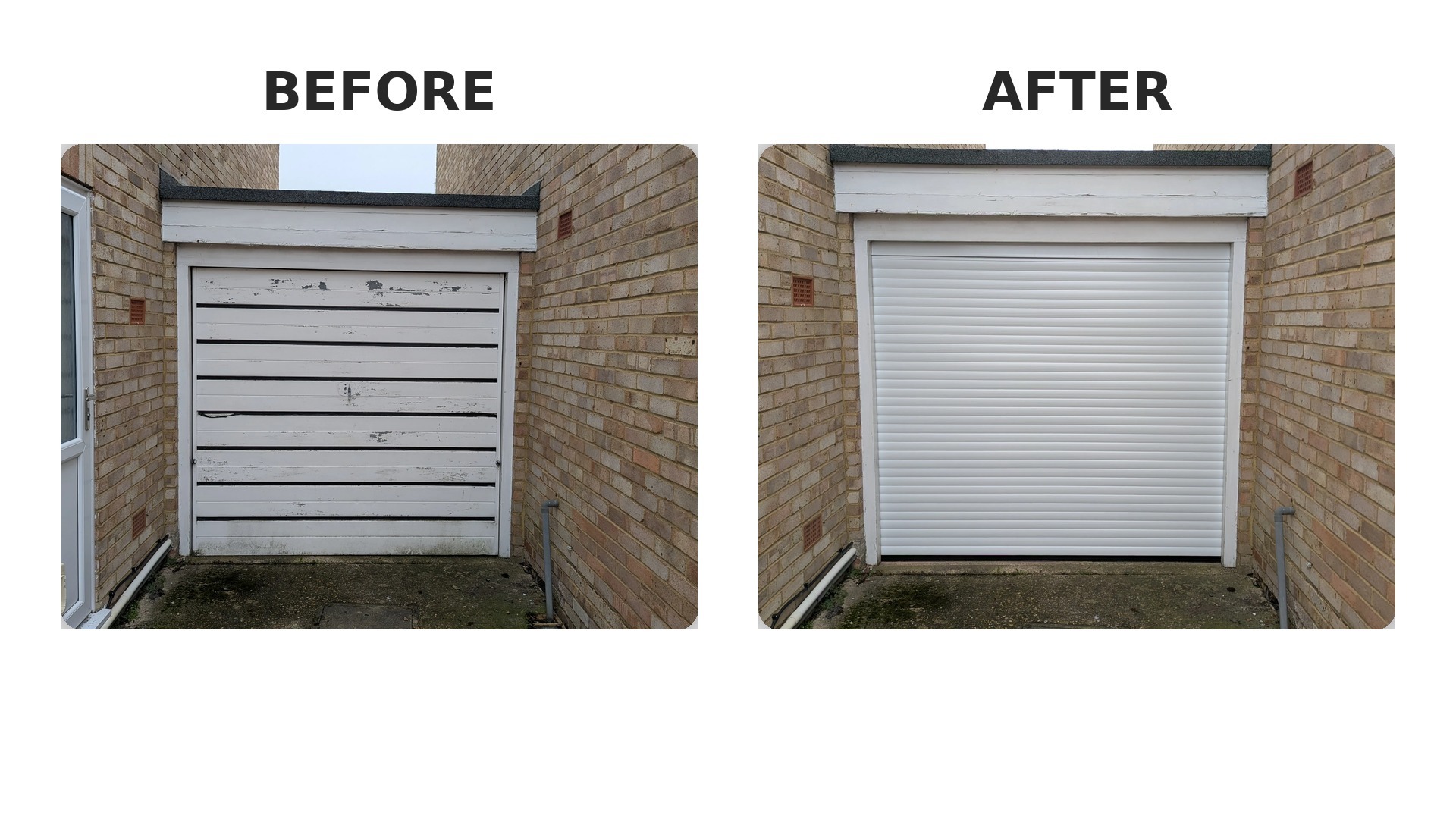 Roller Shutter Garage Door Installation in Finchampstead - 18th December 2025
